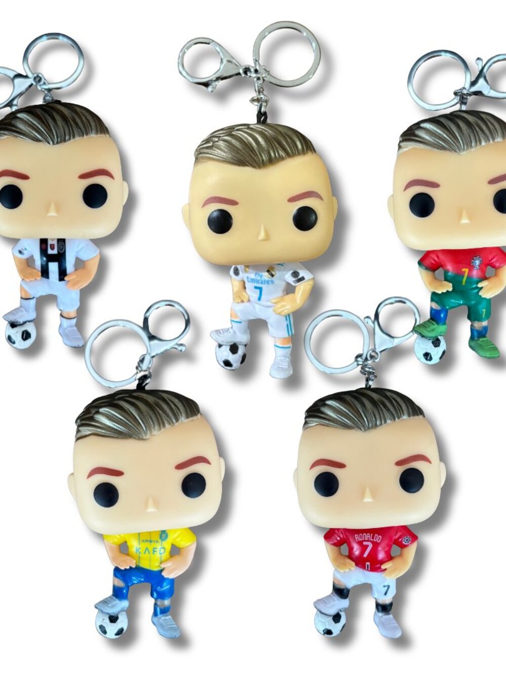 Ronaldo Car Mirror Charm, Keychain & Backpack Charm | Choose a color
